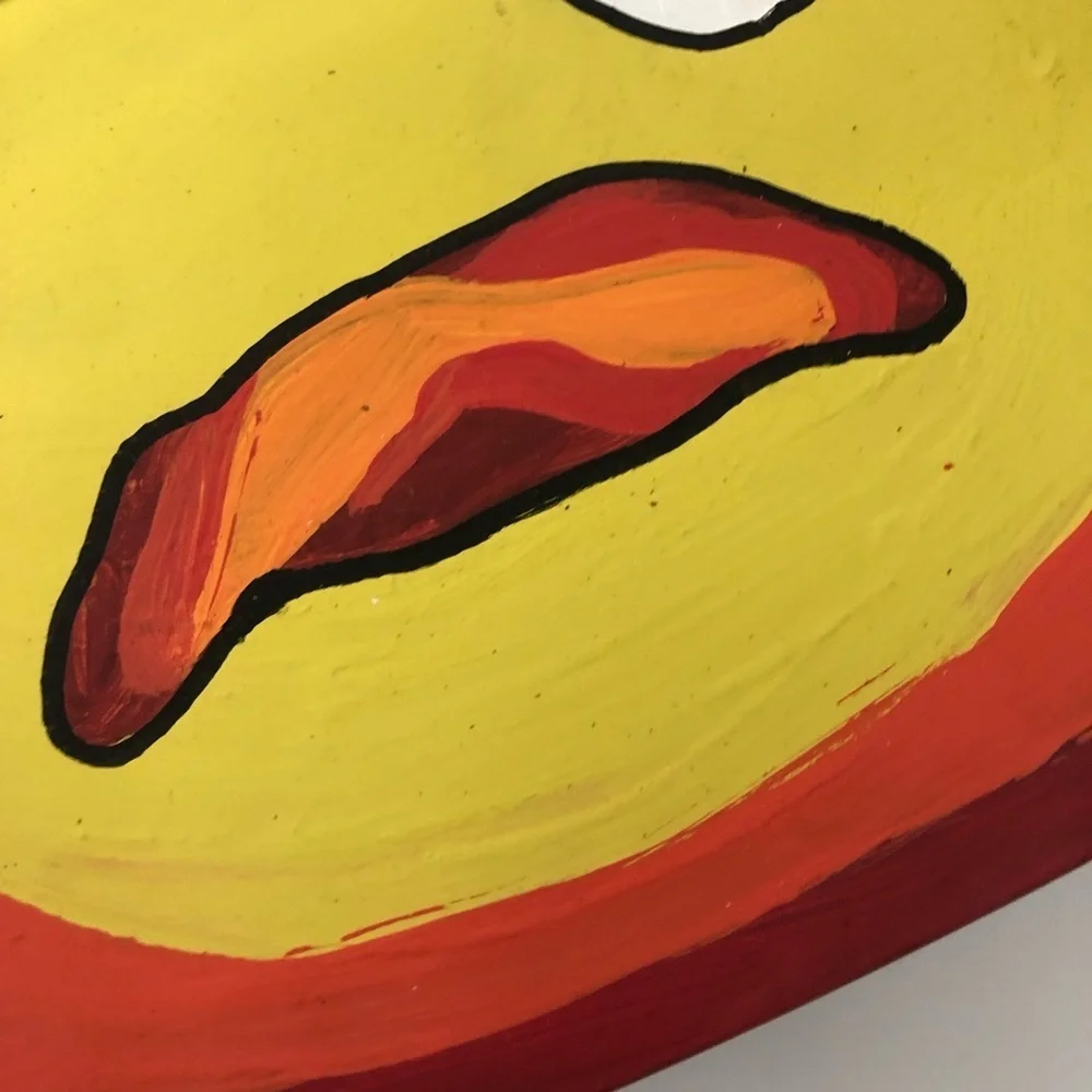 Original Art Calcifer studio Ghibli howls moving castle wood towel holder